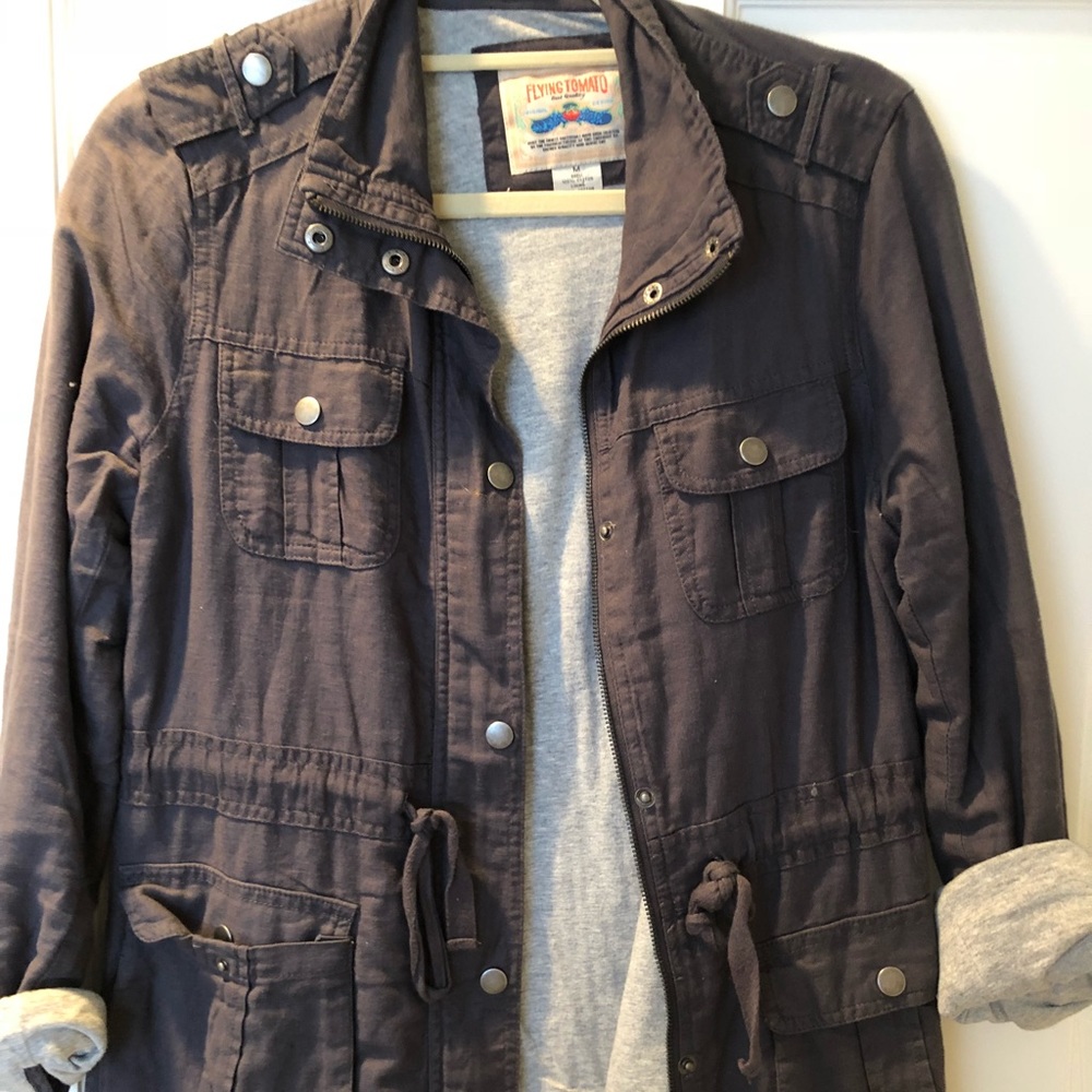 Grey coat